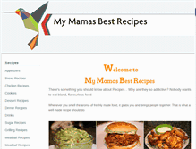 Tablet Screenshot of my-mamas-best-recipes.com